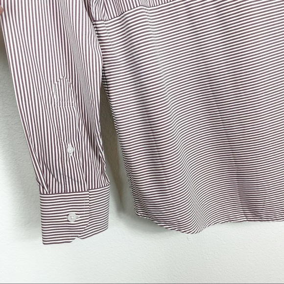 G/FORE Classic Stripe Button Up Dress‎ Shirt Medium - Picture 6 of 9
